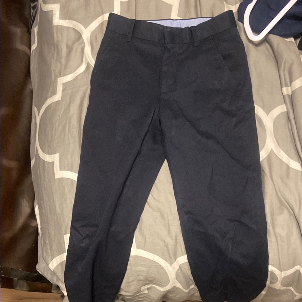Tommy Hilfiger Blue Dress Pants with Tapered Ankle